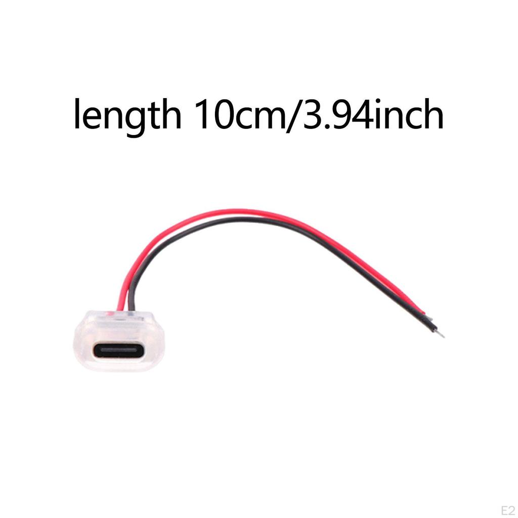2-pin Cable for Female Chassis Type C, USB C Connector, Compact, Easy To Use, Waterproof