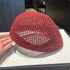 Korean Fashion Hollow out Beret for Children Summer Thin Style Breathable Reverse Front Artist Cap