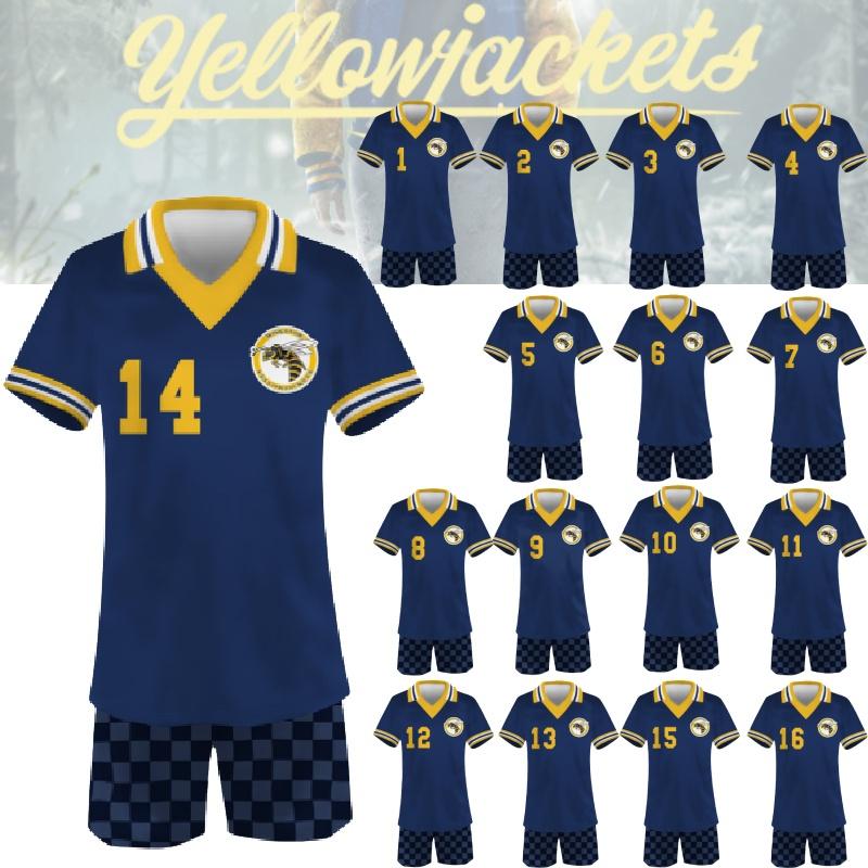 2 Season Yellowjackets Sports Shortsleeved Shorts Suit Number One To Sixteen