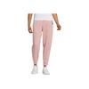 Adidas Neo Printed Logo Solid Color Sports Long Pants Women Bottoms Purple Pink HE4481