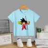 2026 Summer Dragon Ball Kids TShirt God Goku Super Saiyan Anime Character Short Sleeve Casual Tee for Boys Girls Children