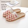 "Women's Non-Slip Silent Indoor Cotton & Linen Slippers"