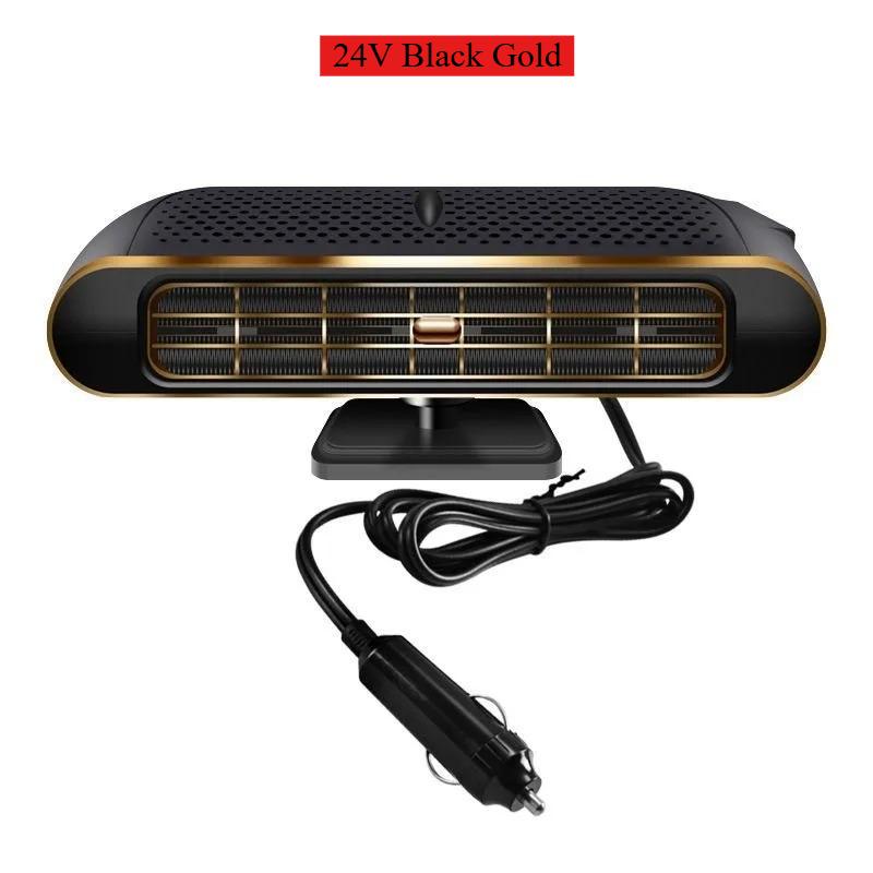 New Electric Car Heater Air Cooler Fan 12V Portable Demister Defroster Heating Fan 200W Dryer Windshield Defogging Accessroi