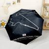 Korean International Circuit Map Compact Travel Automatic Umbrella Compact 8-Rib Lightweight Sturdy Construction Travel Essential Elegant Umbrella