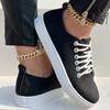 Fashion European and American Trendy Single Shoes 2024 New Shallow Mouth Lace Simple Women's Sports Versatile Single Shoes Zapatos Mujer