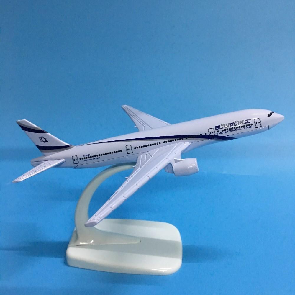 Jason Tutu Plane Model Airplane Israel Boeing B777 Aircraft Model Diecast Metal 1:400 16cm Model Airplanes Plane Toy Gift