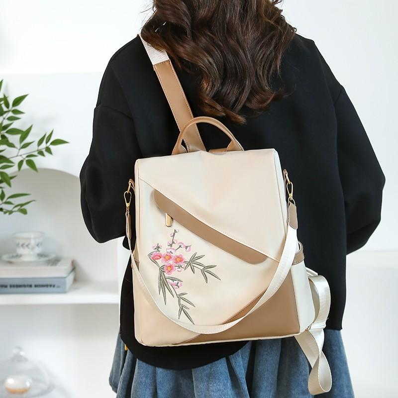 

New Anti-theft Backpack Fashionable Large Capacity Travel Backpack Dual-purpose Single-shoulder School Bag белый