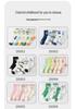 5 Pairs Children's Breathable Mesh Cotton Socks, Cartoon Design for Ages 1-14, Ideal for Spring and Summer