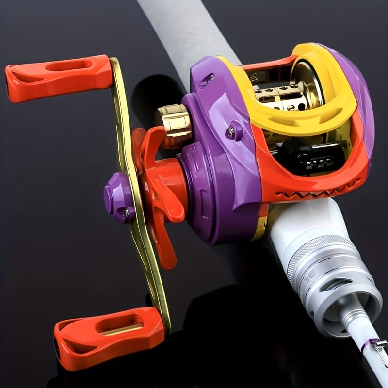 High Quality Long Casting Performance High Speed Gear Ratio Magnetic Brake System Two-handed Design Suitable for Freshwater and Saltwater Fishing