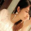 Women Butterfly Wedding Party Drop Long Tassels Hook Linear Earrings