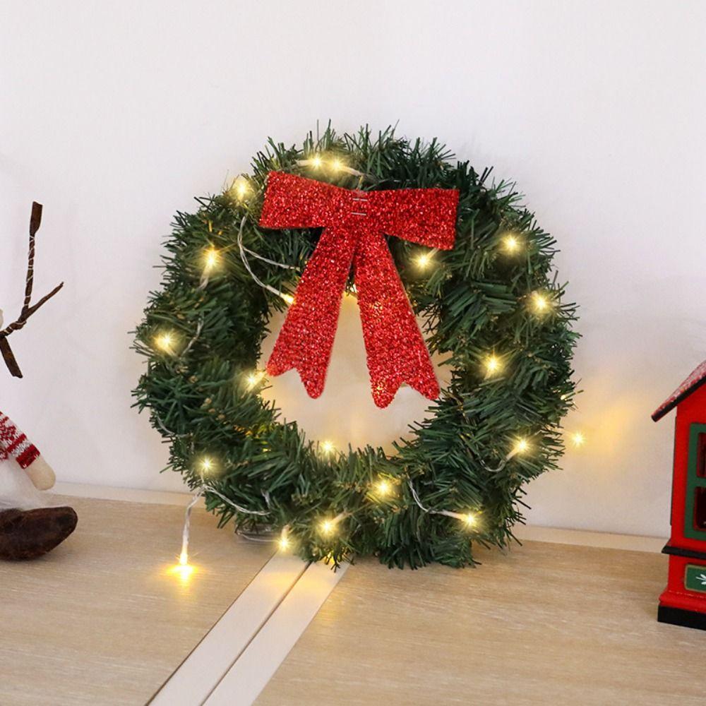 Artificial Christmas Wreath Exquisite Window Hanging Decor Christmas Garlands  Home Decoration