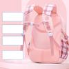 Ergonomie Schulkinder Mädchen Karierter Rucksack Großes Fassungsvermögen Wasserdicht