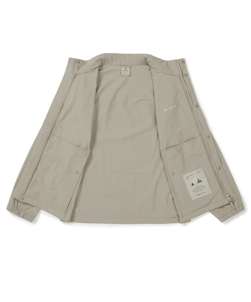 Snowpeak Apparel Root Stand Neck Windbreaker (S25Fmrwb68) Beige Gray