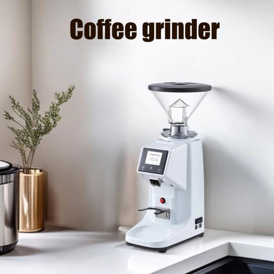 Macinacaffè Elettrico con 19 Impostazioni di Macinatura Regolabili Touchscreen LED Macinacaffè a Macine Coniche per Caffè Macinacaffè per Chicchi di Caffè Espresso da Cucina Domestica