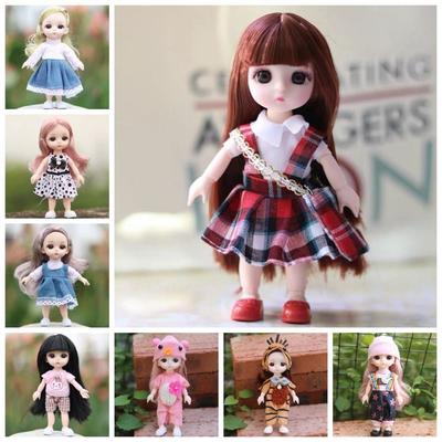 13 Movable Joints BJD Doll with Clothes with Clothes Movable Joints Mini Girl Doll  Girl Gift
