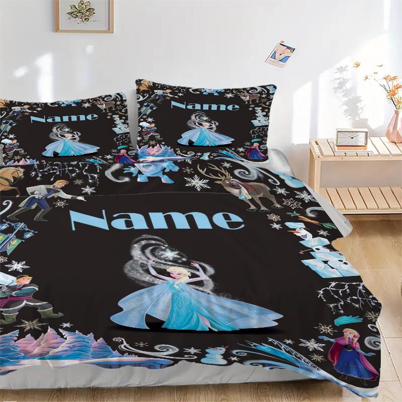 Custom Snow White Garden Bedding 3 Piece Set HD Print Duvet Cover Pillowcases for Teens Adult Bedroom Decoration