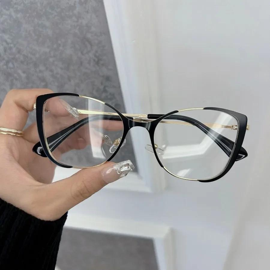 Fashion Unisex Cat Eye Eyeglasses Transparent Clear Frame Designer Optical Colorful Eyewear for Women Men