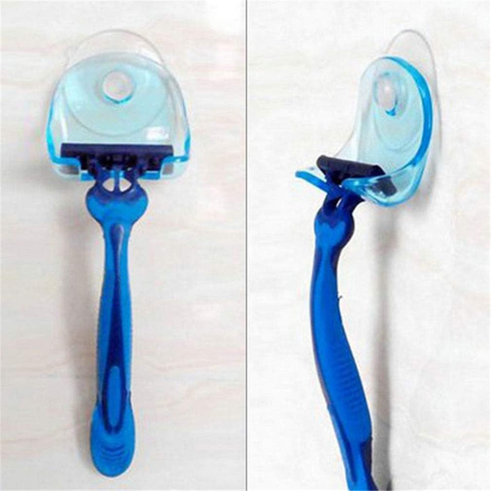 JJLFresheners Blue Suction Cup Hooks Removable Hook Razor Holder Transparent No Trace Wall Hanger Hooks