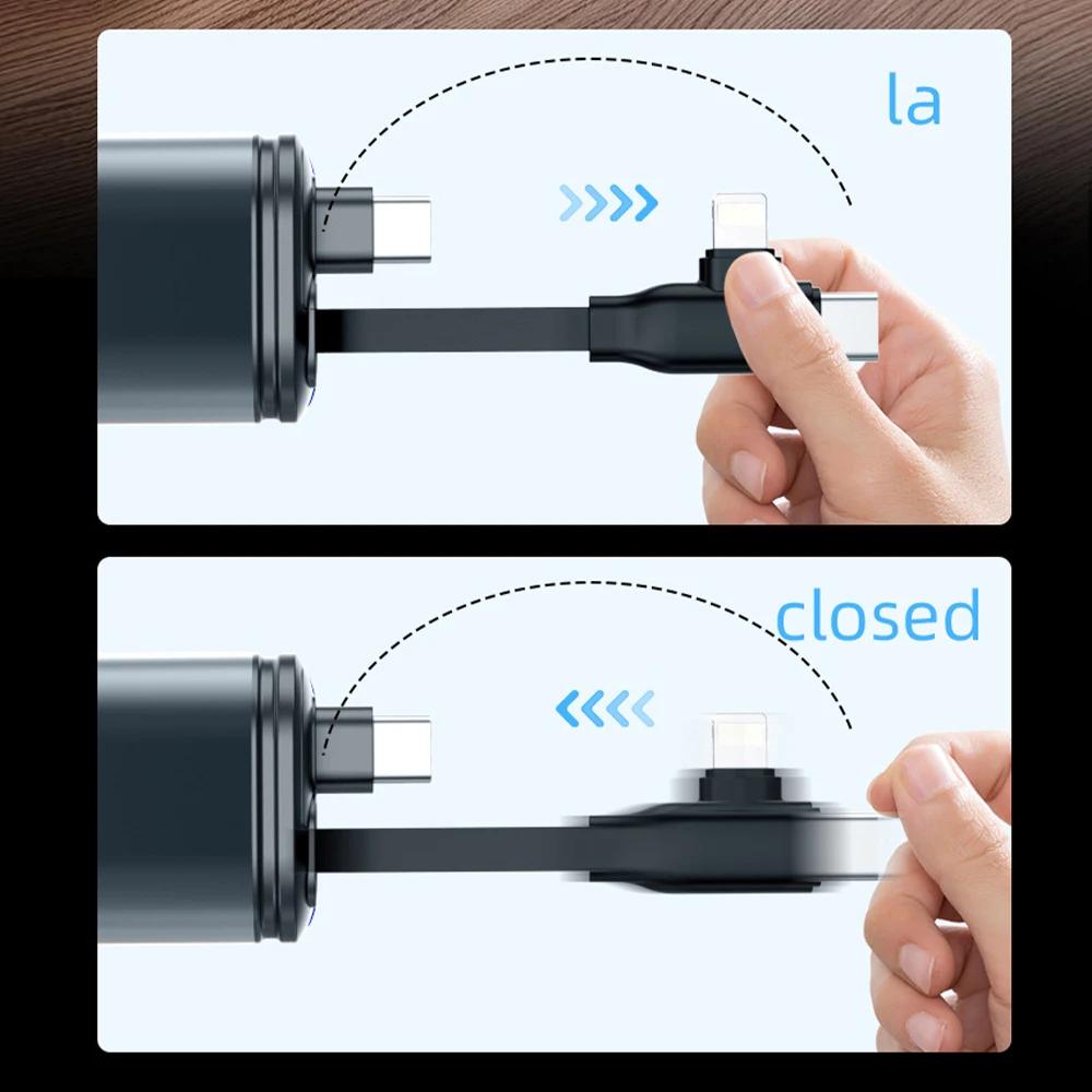 180W Dual Retractable Line Fast Charging Adapters with Ambient Light and Starry Sky Roof Light Car Charger for iPhone Android