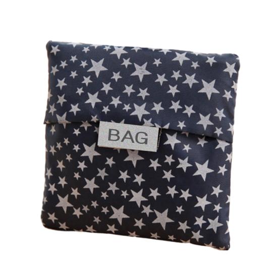 Reusable Shopping Bag Foldable Stars Stripes Washable Pouch for Oxford Fabric Grocery Tote Camping Commuting Picnic