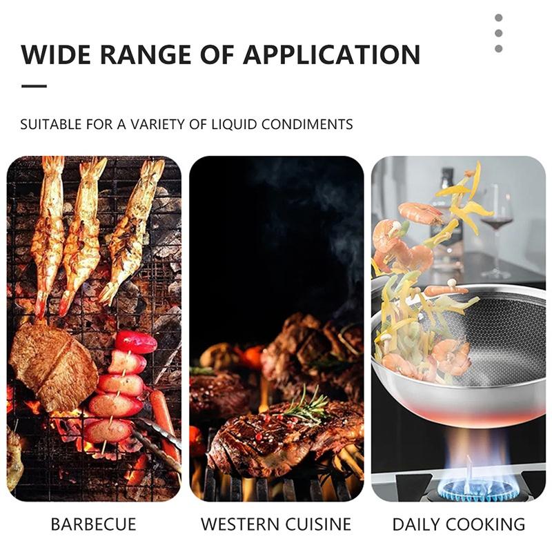 200/300ml Olive Oil Spray BBQ Cooking Kitchen Baking Olive Oil Sprayer Oil Spray Empty Bottle PET Vinegar Bottle Oil Dispenser Salad