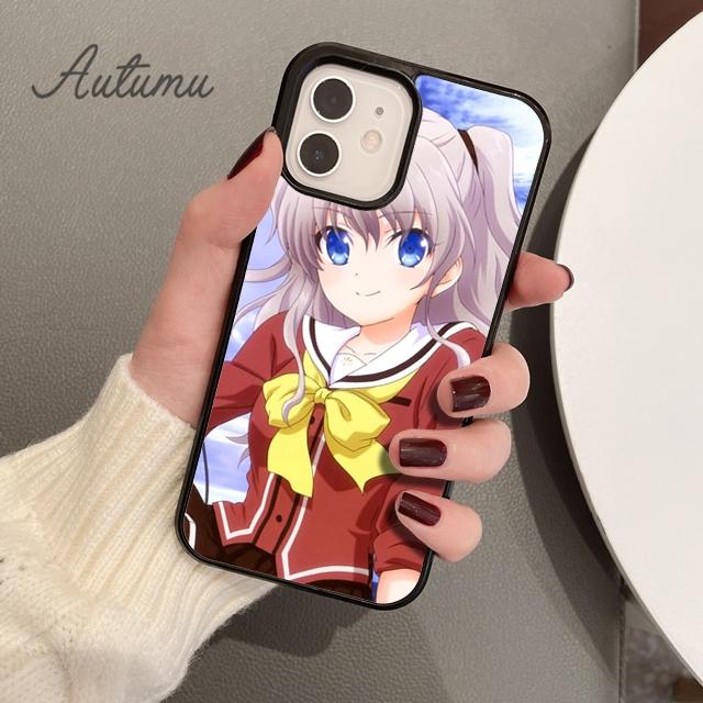Charlotte Anime Phone Case for iPhone 11 12 13 14 Pro Max Mini X XR XS SE 2020 5 6S 7 8 Plus Samsung Galaxy S21 S22 Cover Shell