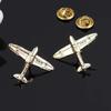 2Pcs Alloy Airplane Brooch Creative Small Airplane Alloy Brooch New Men's Shirt Collar Pin Women's Dress Jewelry Brooch Gift
