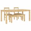 VidaXL Ensemble à manger Panama 4 pcs bois de pin massif, ensemble de table à manger, table et chaises de cuisine, table et 3345185