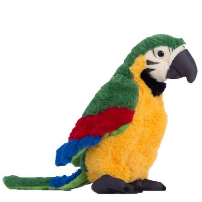 [Qingyun LEE] Realistico Pappagallo Uccello Peluche, Regalo, Cuscino per il Corpo, Pappagallo, Peluche, Soffice, Carino, Verde