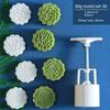 Hand Pressed Mooncake Mold Flower Shape DIY Baking Tool for Snow Skin Mung Bean Cake Making Kitchen Pastry Supplies