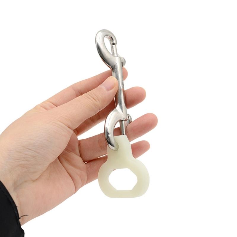 Night Glowing Diving Hook Clip Enhances Safety During Night Diving Quick Detach Diving Rings Light Weight Diving Clip