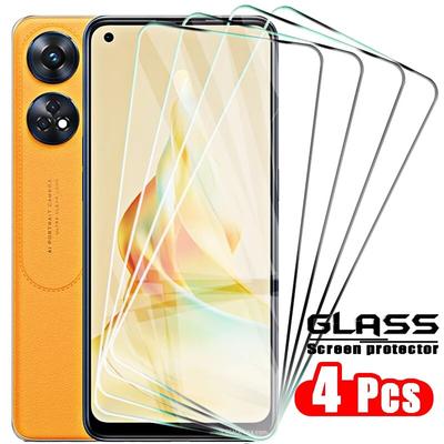 4 Stück für OPPO Reno 8T Glas für Reno 8T 8 7 6 5 4 Pro Lite Gehärtetes Glas Vollschutz Displayschutz Reno8 T 4G Objektivglas