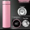 Custom Stainless Steel Thermos with Smart Temperature Display – Insulated Gift Cup 304