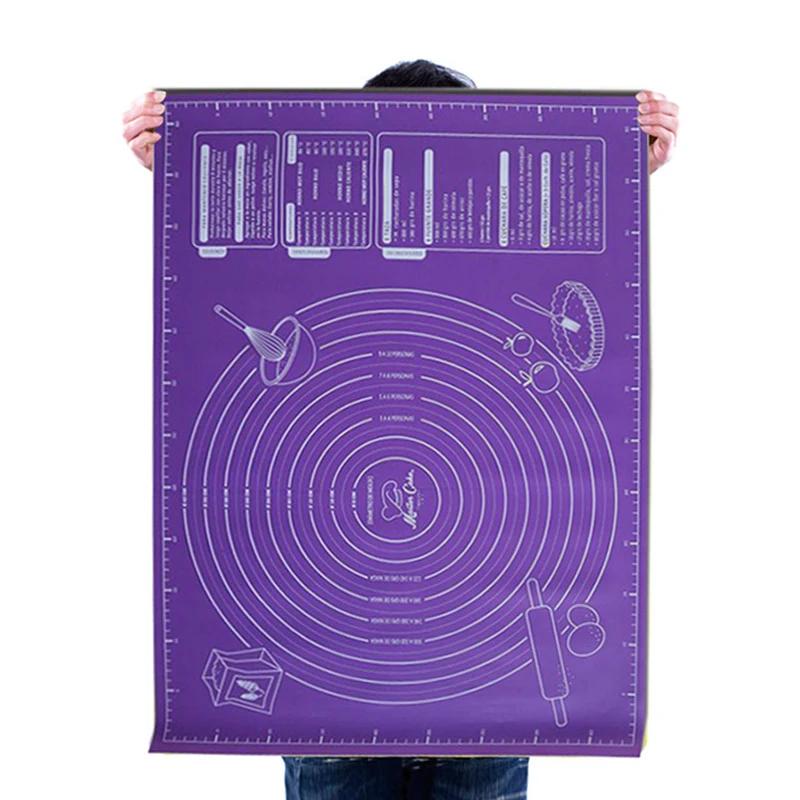 45x60cm Extra Large Baking Mat Non-Stick Silicone Pad Sheet Dough Rolling Pad Macaron Pizza Dough Maker Holder Baking Accessorie