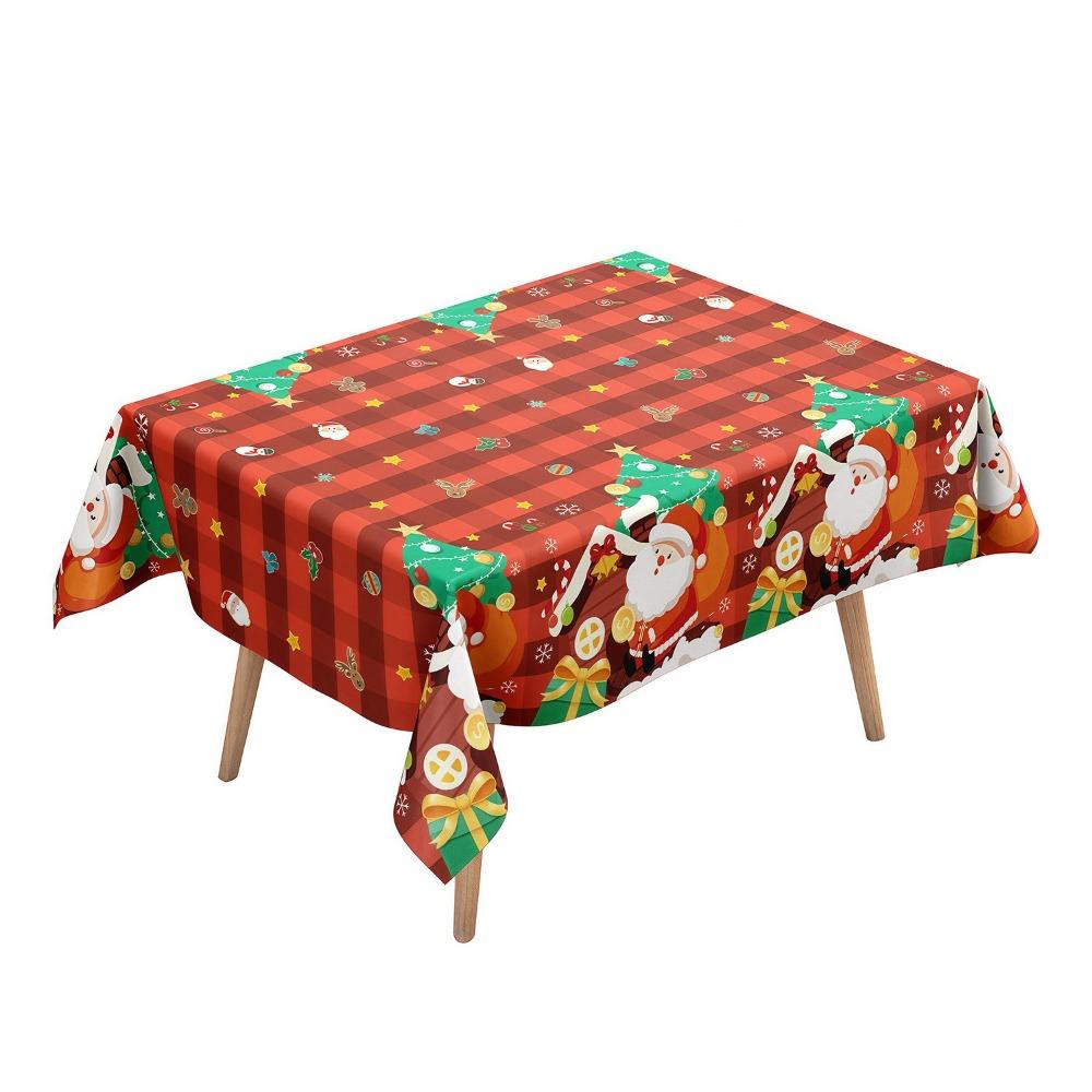 Disposable Christmas Tablecloth Bronzing Table Cover Disposable Tablecloths New Year Party