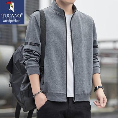 Men's Spring Autumn Casual Stand-Collar Jacket