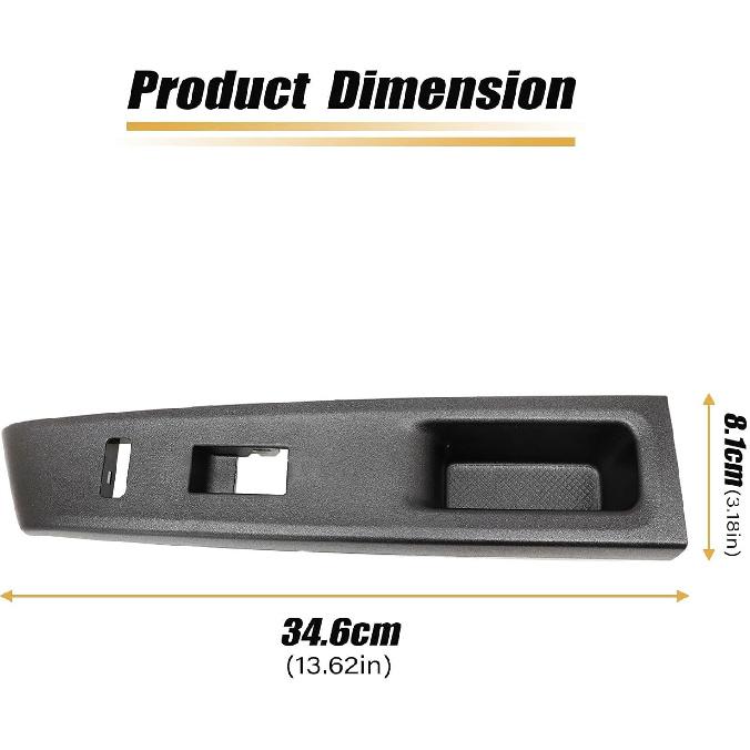 XQSMWF 74231-52650-C0 Prawy Przedni Panel Górny Podłokietnika Ramka Przycisku Szyby Drzwi Samochodowych Wykończenie Kompatybilna z Toyota Yaris L LE SE 2012 2013 2014