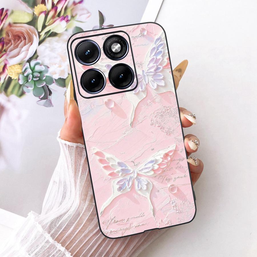Fashion Painted Shell for Motorola Edge 70 Fusion Case Eedge70 Fusion Soft Silicone Black Cover for Moto edge 70fusion Capa