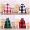 10pcs/lot Cotton Christmas Gift Drawstring Bags Burlap Gift Bag  Cosmetic Wedding Candy Gift
