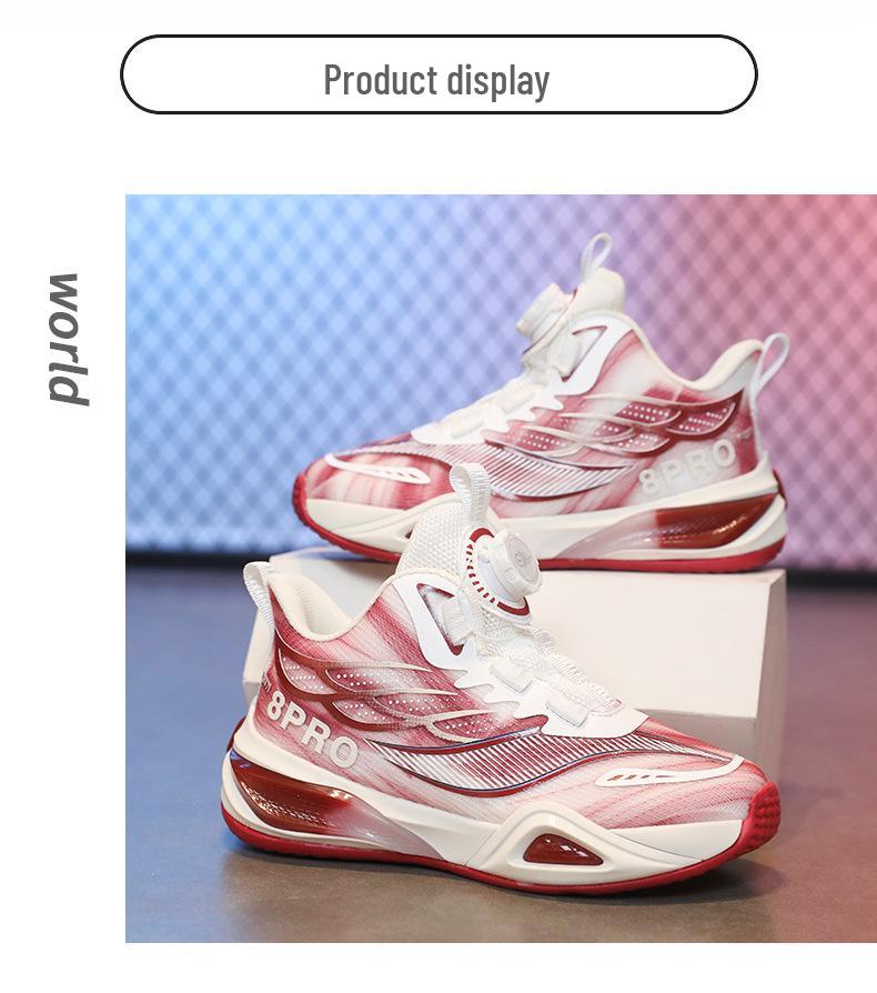 Teen Boys' & Girls' Breathable, Wear-Resistant Basketball & Running Sneakers