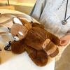 Plush Raccoon Cute Single Shoulder Crossbody Bag Cartoon Outdoor Gifts Kids