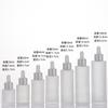 Frosted Glass Dropper Bottle 20-100ml, Straight Shoulder Essential Oil Serum Container for Skincare