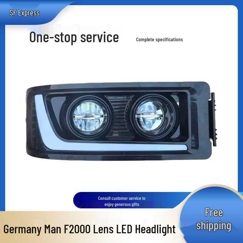LED Headlight Assembly with DRL for MAN Shaanxi Delong F2000 In Germany