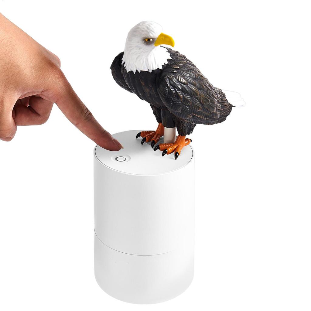 Foaming Soap Container Refillable Induction Auto Soap Dispenser Battery Power Blue Bird/Bald Eagle Shape Touchless for Bathroom