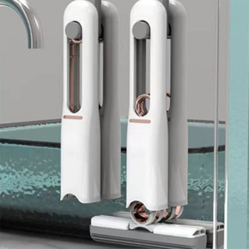 Portable Self-Squeeze Mini Mop, Hand-Washable Desktop Cleaning Mini Mop, Mini Multifunctional Hands-Free Mop, Bathroom Mini Mop, Powerful Absorbent Sp