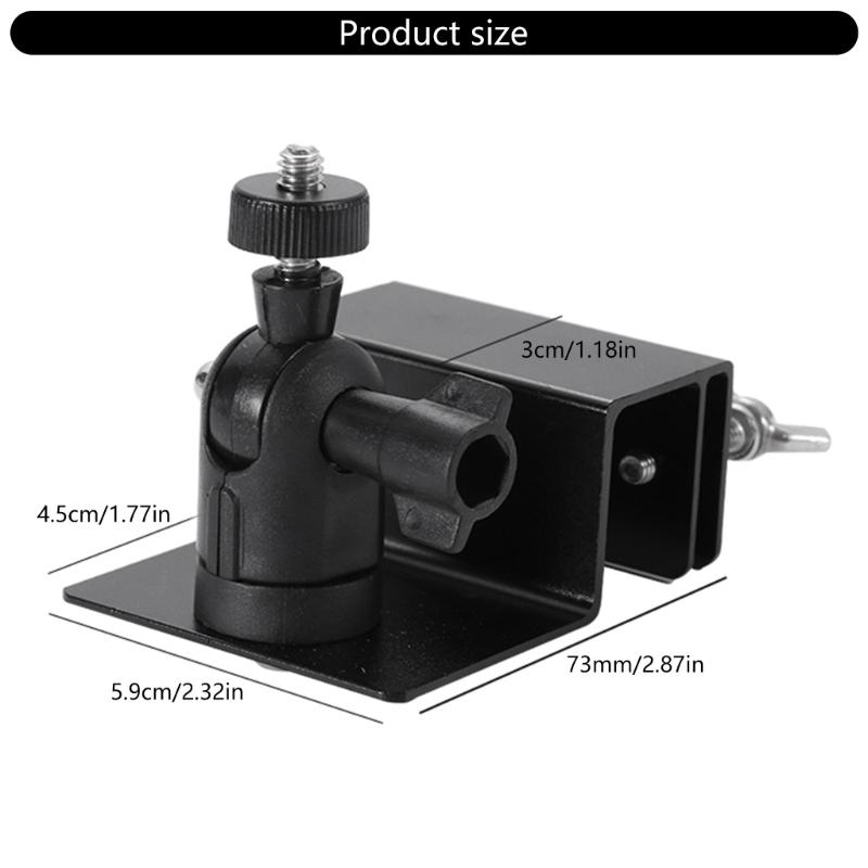 Sustainable Solar Panel Aluminum Bracket Rack Holder for Gutter Mounting Adjustable Angle Designing for Security Cameras