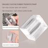 3 transparenta nagelstämplar med ergonomisk design för skarp mönsteröverföring och är nybörjarvänliga