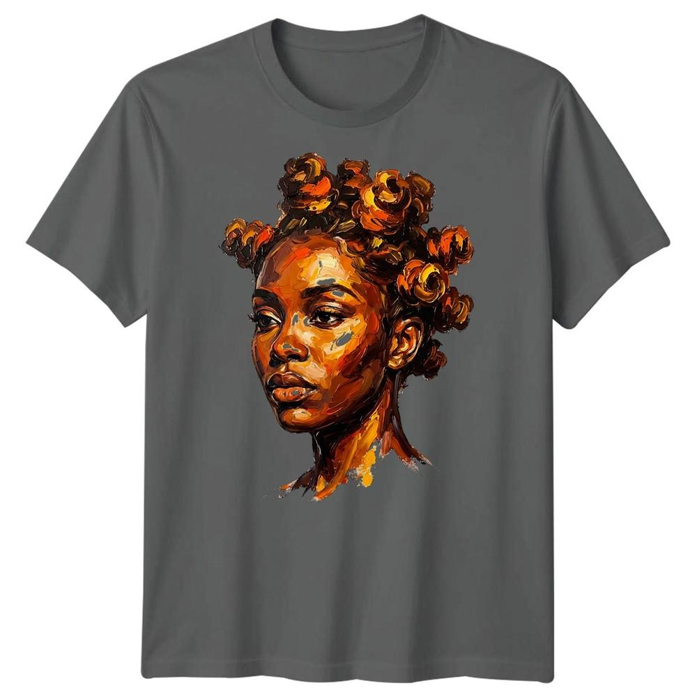 Unisexs Black Art Graphic T Shirt Classic Fit Crewneck Cotton Graphic Tee
