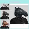 Brown Horse Head Mask Funny Latex Costume Accessory For Parties And Festivals Events