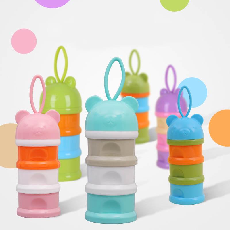 

Милый портативный контейнер для детского питания, молоко для кормления, дозатор порошка, бутылочка для детского путешествия, коробка для хранения